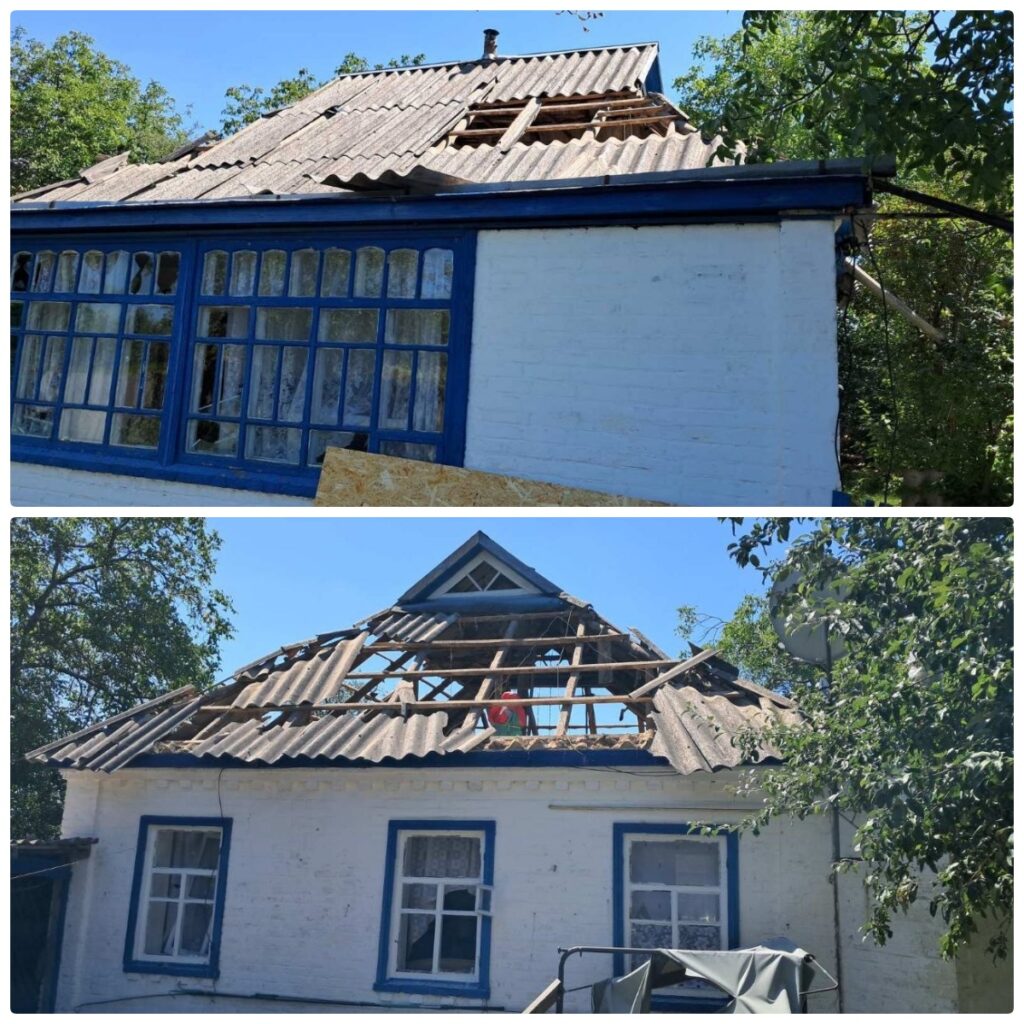Працівники  виконавчого комітету організували видачу будівельних матеріалів для проведення першочергових ремонтних робіт після ворожого обстрілу на території одного зі старостинських округів